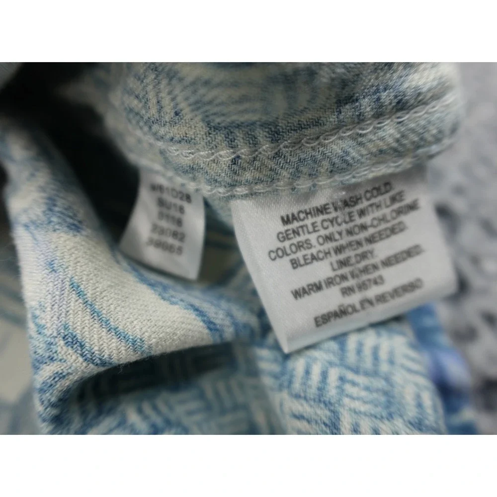 Tasso Elba Island Shirt Mens Large Blue‎ Excellent Silk Linen Tropical Floral